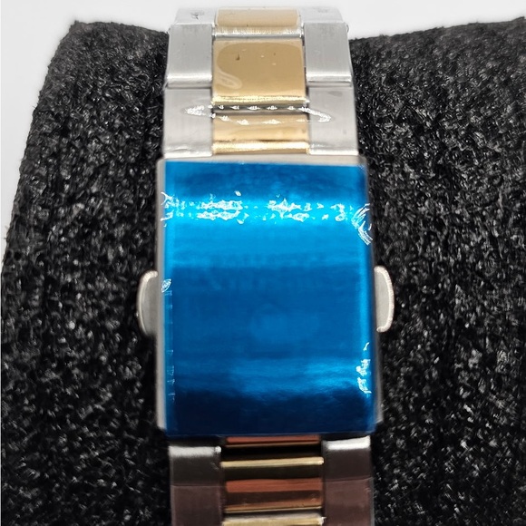 Montres Prestige Blue and Gold Chronograph Watch - Picture 5 of 7